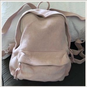 Brandy Melville Pink Corduroy mini Backpack